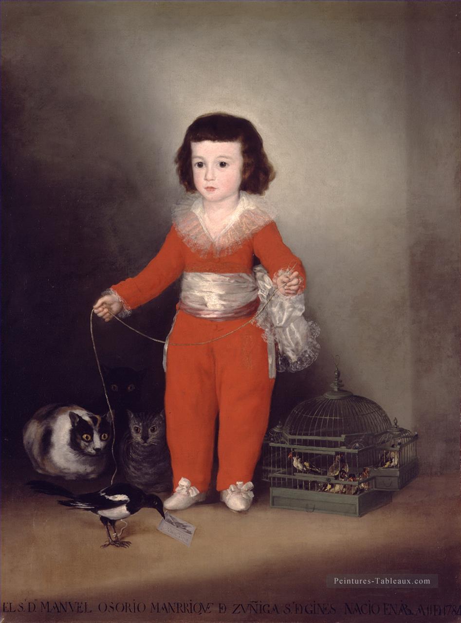 Don Manuel Osorio Manuel de Zuniga Francisco de Goya Peintures à l'huile